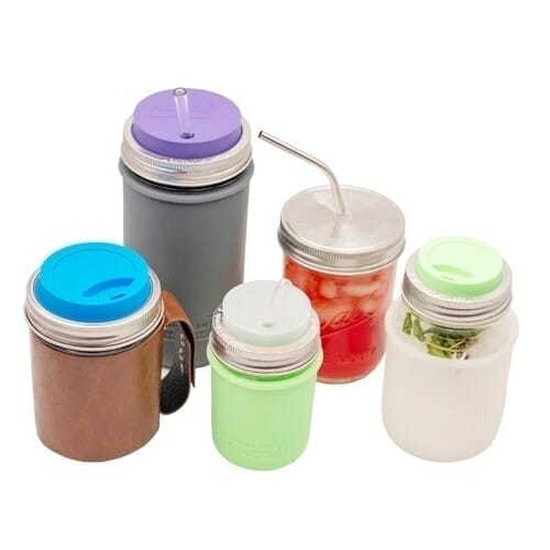 Stainless Steel Straw Hole Tumbler Lids for Mason Jars 5 Pack · Mason Jar  Lifestyle