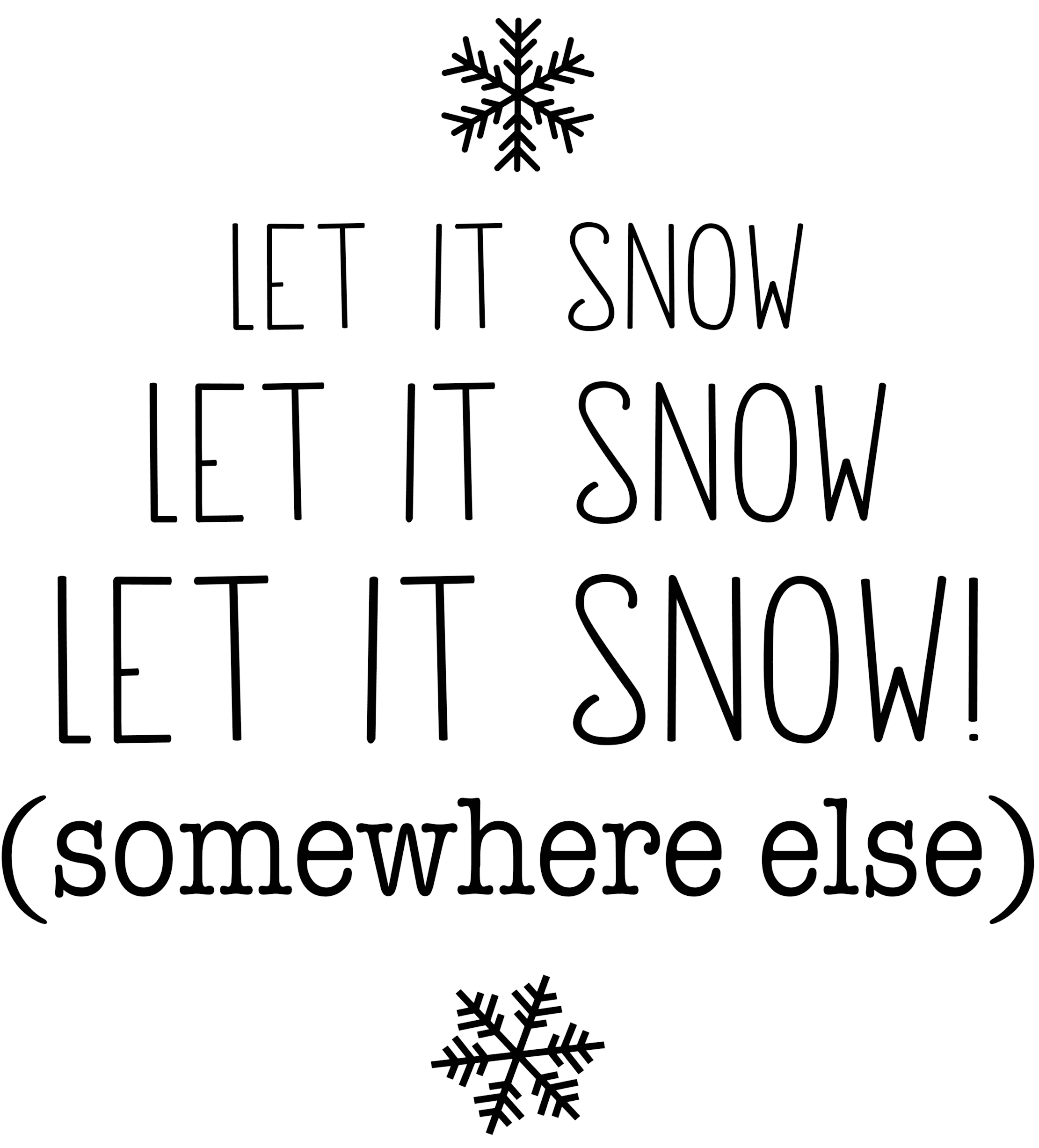Humorous Winter Laser Engraved Sleeves