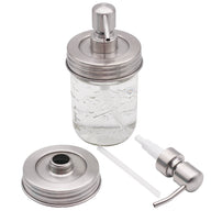 Satin / Brushed Finish Soap Pump Dispensers for Mason Jars