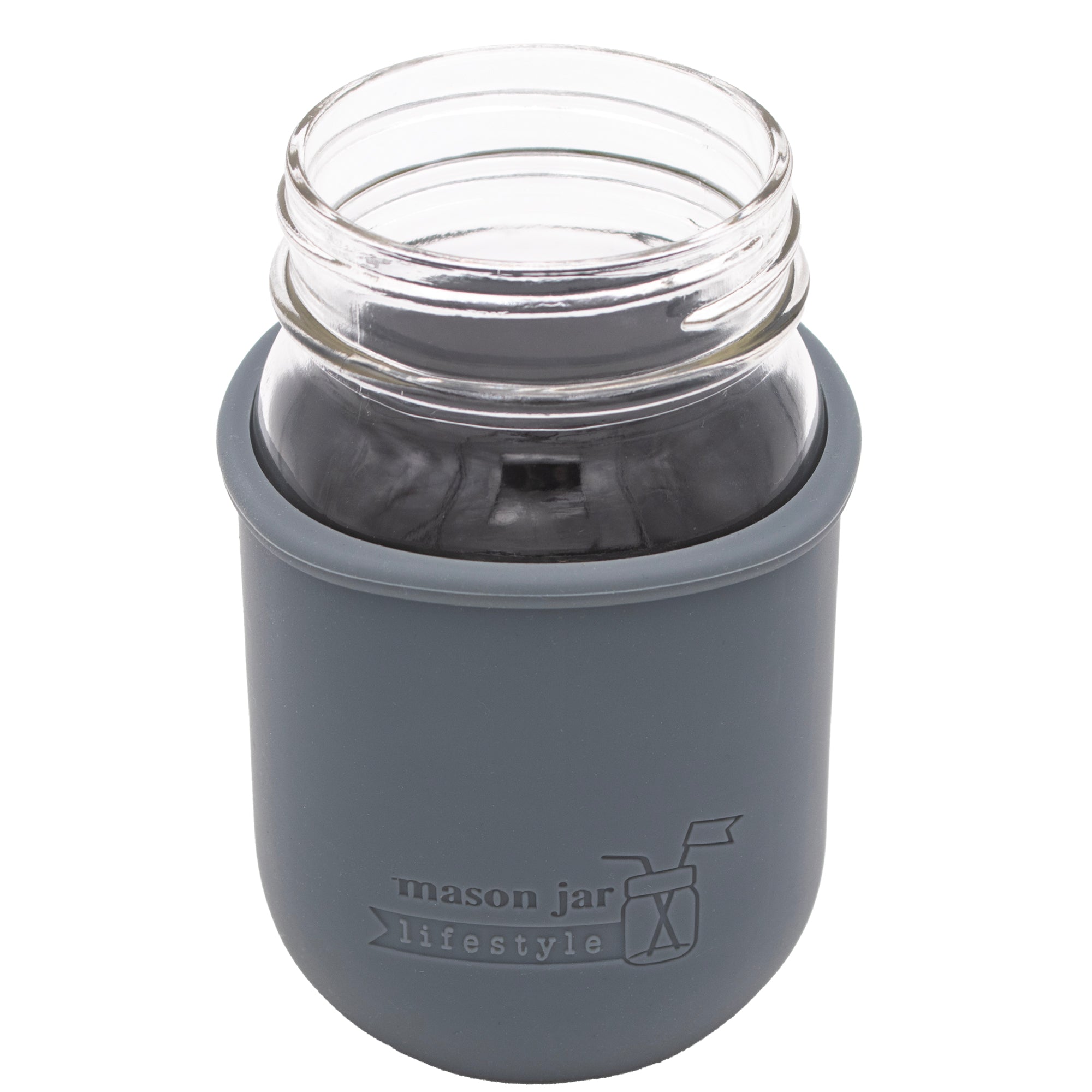 Silicone Sleeve for Regular Mouth Pint 16oz Mason Jars