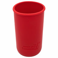 cherry red silicone sleeve koozie for 24oz wide mouth mason jars