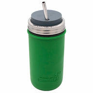 mason-jar-lifestyle-24oz-silicone-sleeve-wide-mouth-leaf-green-charcoal-gray-straw-hole-lid-long-stainless-steel-straw