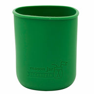 leaf green silicone sleeve for 32oz quart regular or wide mouth mason jars