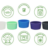 Regular Mouth Silicone Sleeve for 4oz Mason Jars