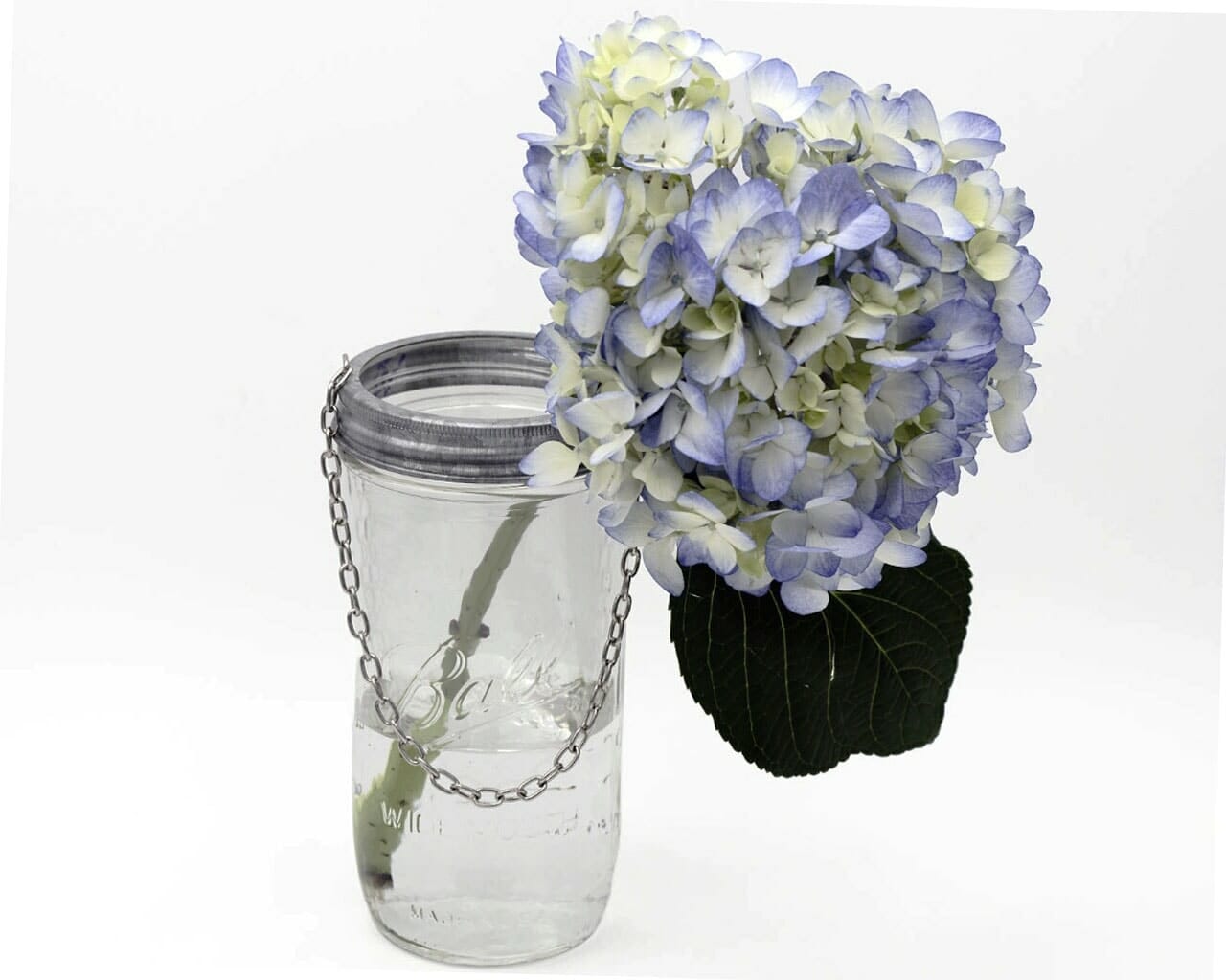 Galvanized Metal Band with Chain for Wide Mouth Mason Jars