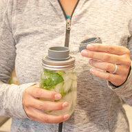 Leak Proof Silicone Chug Lids for Regular Mouth Mason Jars