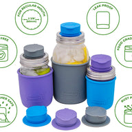 Leak Proof Silicone Chug Lids for Regular Mouth Mason Jars