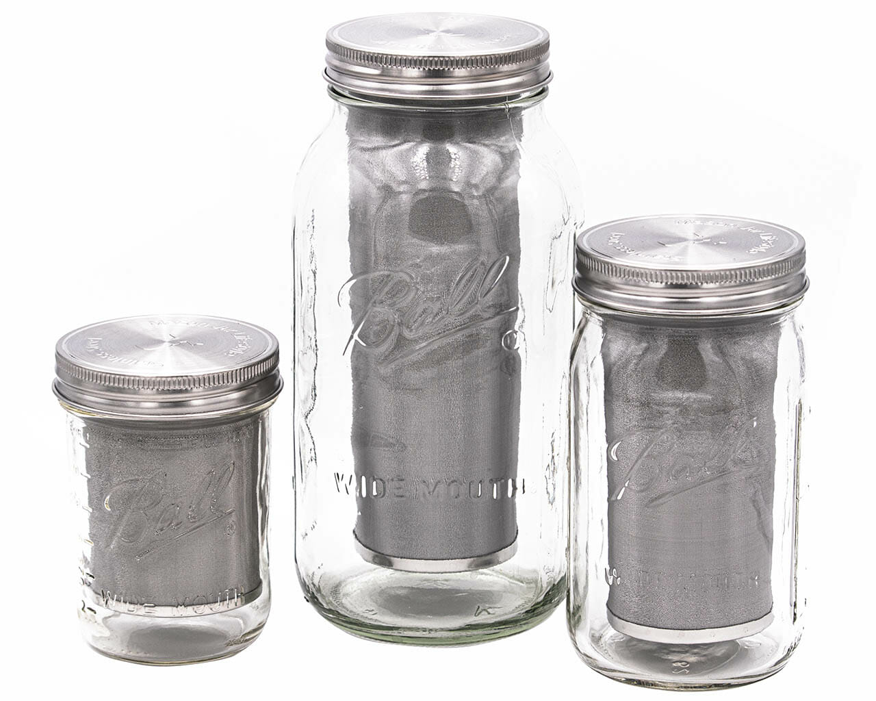 Cold Brew Coffee and Tea Maker Stainless Steel Filter for Mason Jars with Lid and 2 Silicone Seals (No Jar, pint)