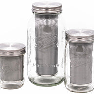 Stainless Steel Cold Brew Coffee and Tea Filter With Lid for Wide Mouth Mason Jars