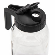 regular mouth black pour & store pitcher handle lid on regular mouth quart jar