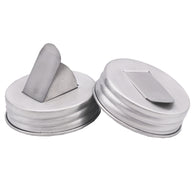 Aluminum Grain Dispenser Lid for Mason Jars