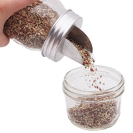 Aluminum Grain Dispenser Lid for Mason Jars