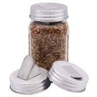 Aluminum Grain Dispenser Lid for Mason Jars