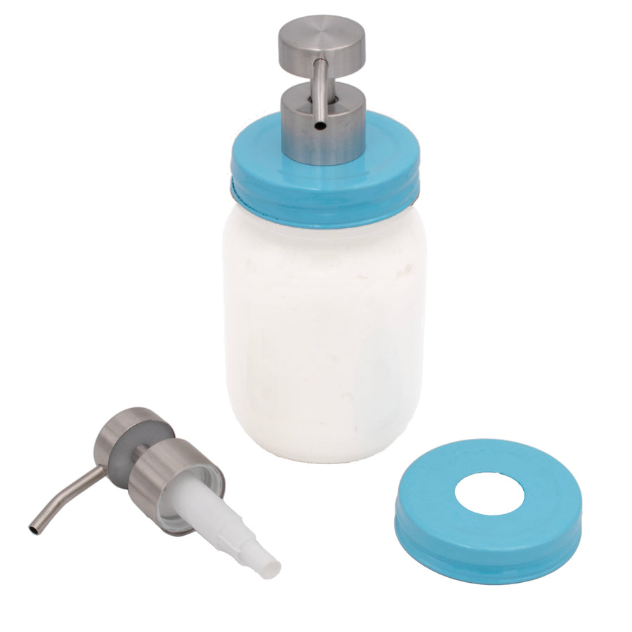 Regular Mouth Painted Enamel Soap Pump Kit