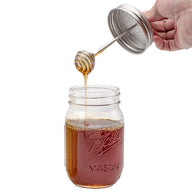 Stainless Steel Honey Dipper Lid for Mason Jars