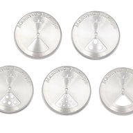 stainless steel five setting spice shaker lids for regular mouth mason jars