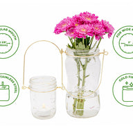Gold Wire Handles for Regular or Wide Mouth Mason Jars