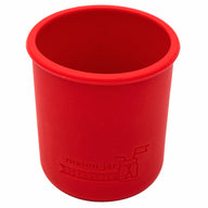 cherry red silicone sleeve koozie for 8oz regular mouth mason jars