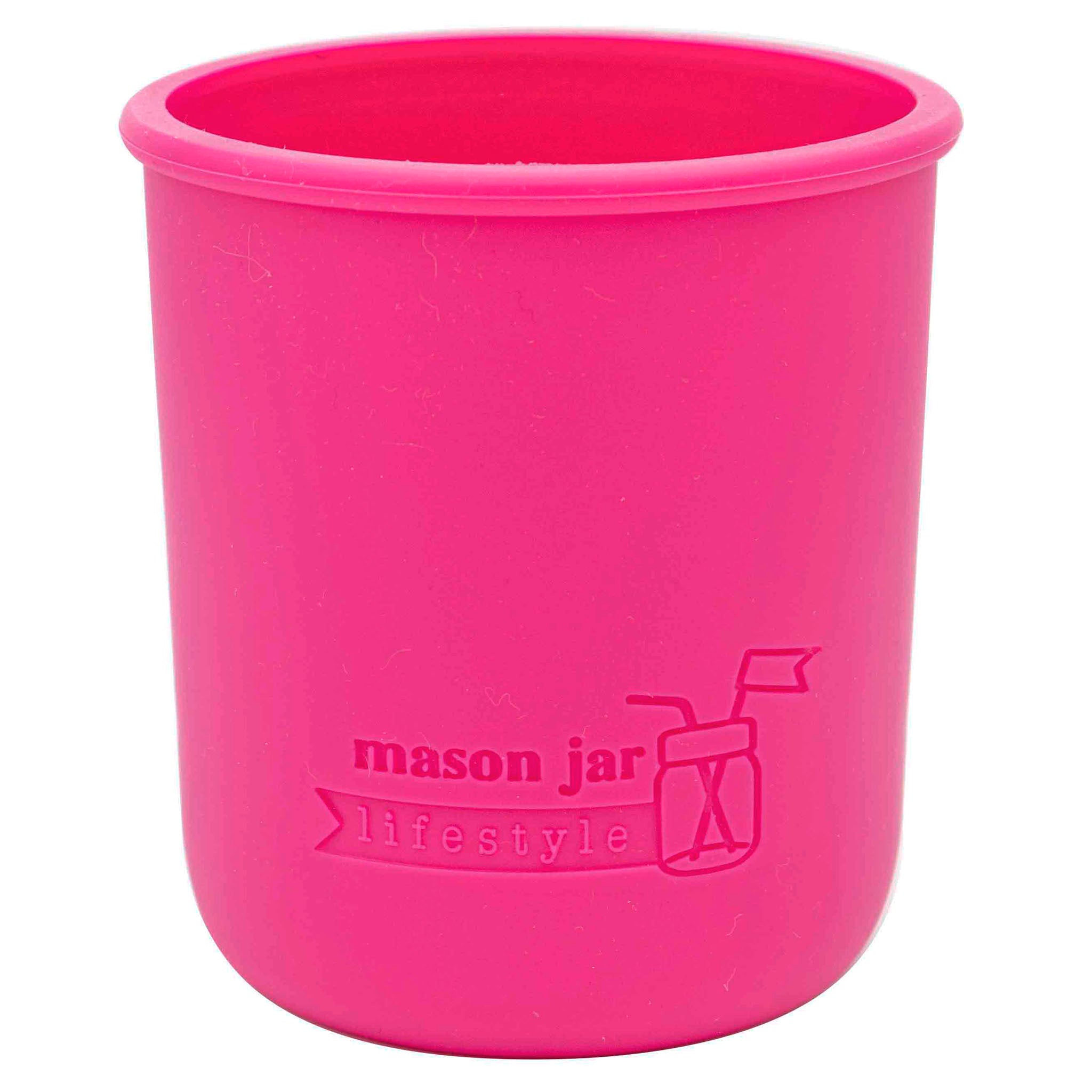 Silicone Sleeve for Wide Mouth Pint 16oz Mason Jars