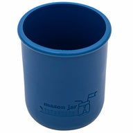 deep blue silicone sleeve koozie for 16oz wide mouth mason jars