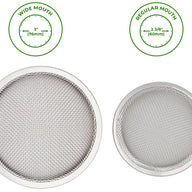 Stainless Steel Curved Rust Proof Sprouting Lid for Regular and Wide Mouth Mason Jars