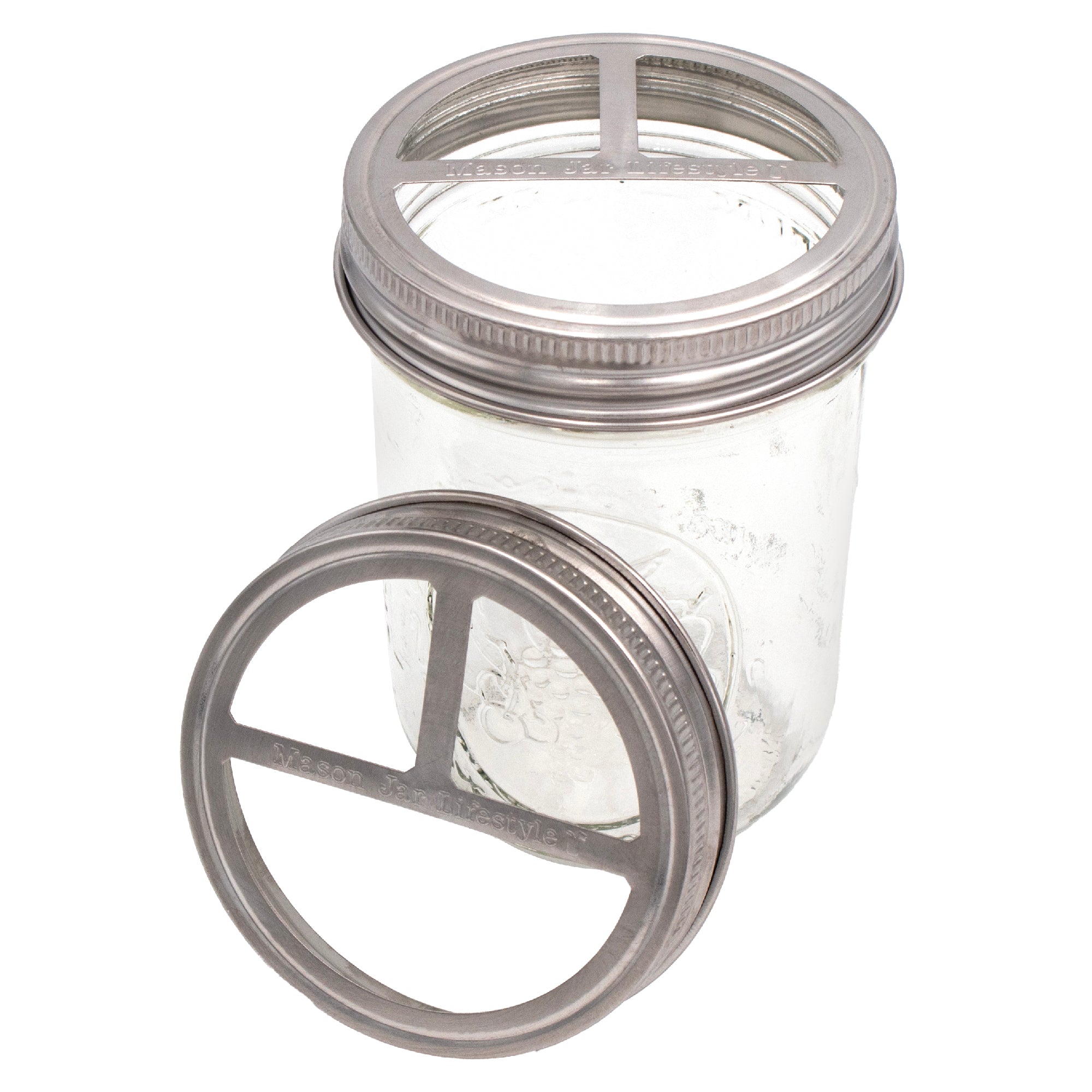 Toothbrush Holder Stainless Steel Lid for Mason Jars