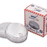 wide mouth aluminum sugar dispensing lid with retail box