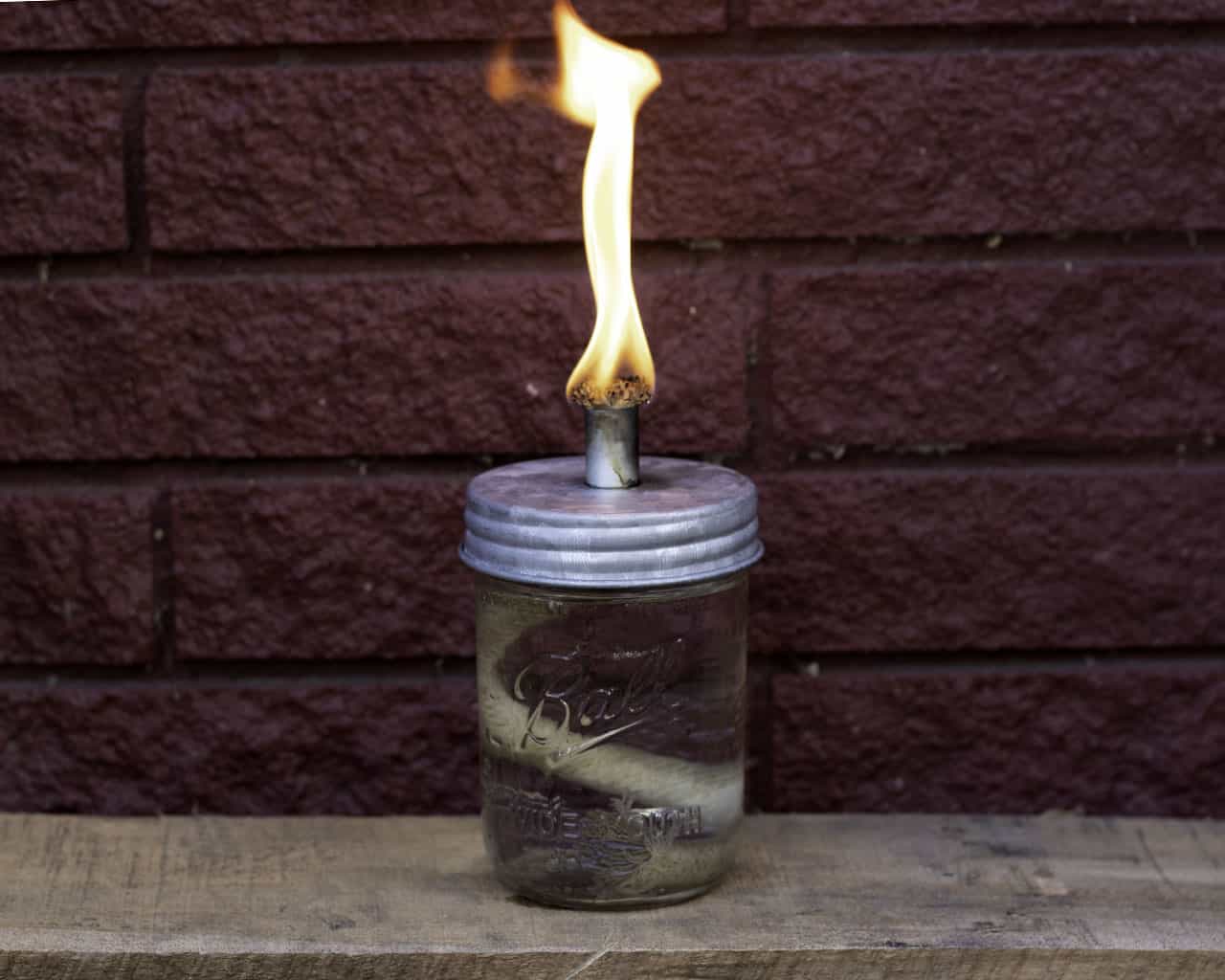 mason-jar-lifestyle-tiki-torch-oil-lamp-wick-lid-galvanized-metal-wide-mouth-ball-jar-red-brick-fire