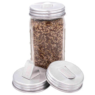 Aluminum Grain Dispenser Lid for Mason Jars