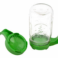 Plastic Sprouting Lid with Built-In Stand and Handle for Wide Mouth Mason Jars