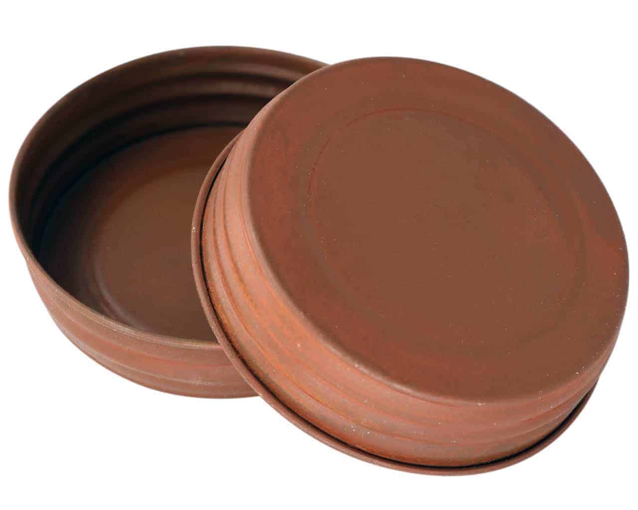 Rusted Vintage Reproduction Mason Jar Lids 4 Pack