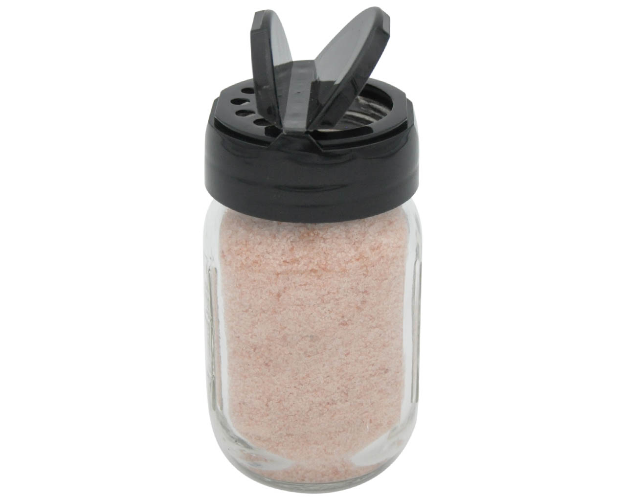Light Pink Salt Pepper Shakers Retro Spice Jars Glass - Set of 5 