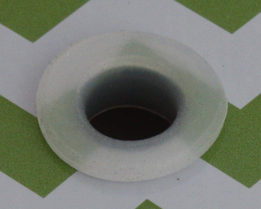 Silicone straw hole grommet gasket for Mason jar lids. Reduces 10mm hole to 8mm.
