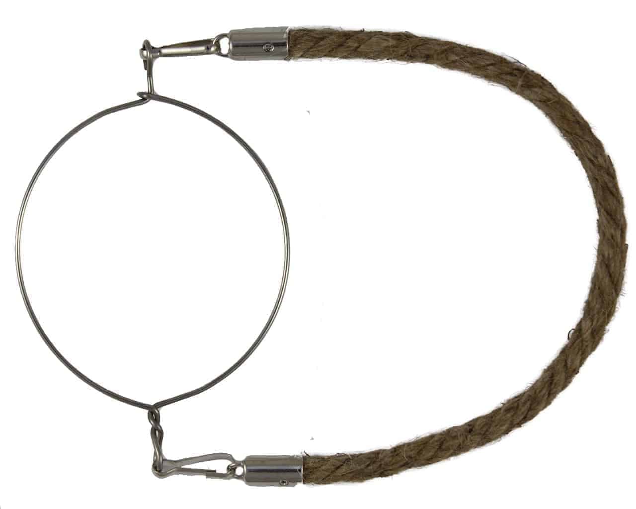 Thin jute rope handle for wide mouth Mason jars