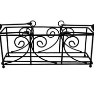 Swirl Black Metal Caddy for 2 or 3 Pint Mason Jars