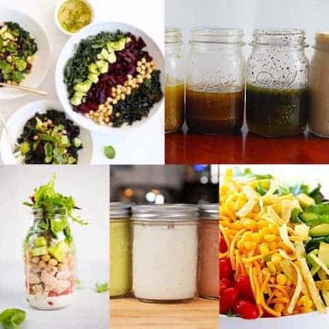 Mason Jar Salad &amp; Dressing