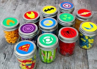 Mason Jar Super Hero