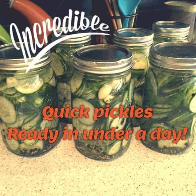 Incredible quick pickles - ready in under a day!