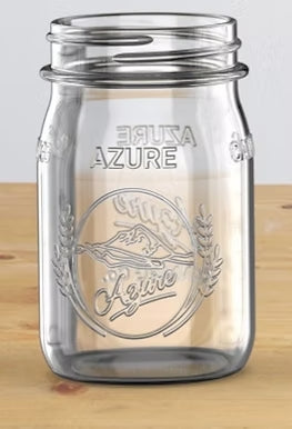 Azure Standard Regular Mouth 16oz Pint Mason Jar