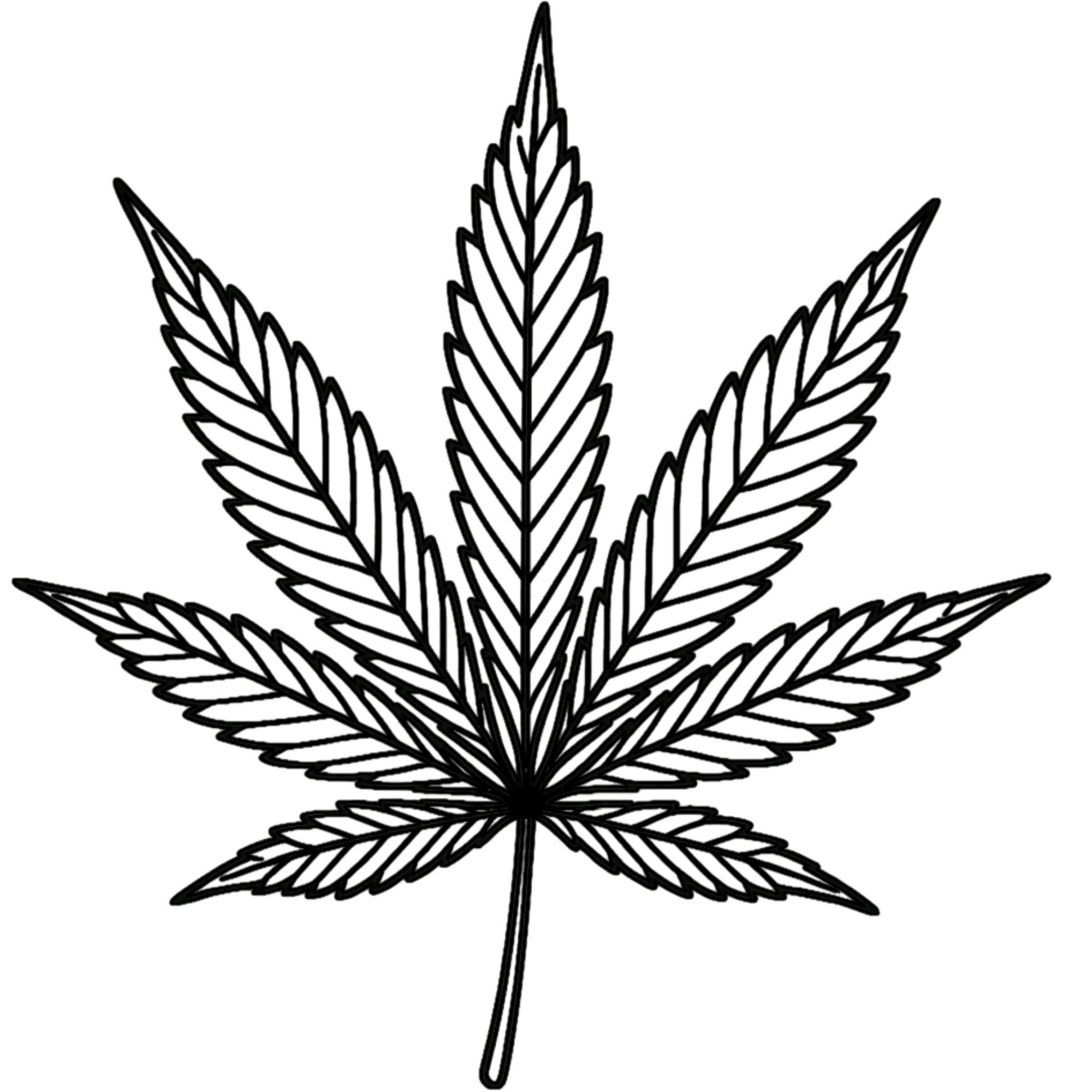 Cannabis Laser Engraved Leaf Green Sleeve