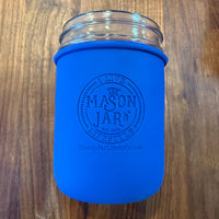 "I Live the Mason Jar Lifestyle" Silicone Laser Engraved Wide Mouth Pint Sleeve