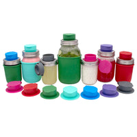 Silicone Chug Leak Resistant Lids for Regular Mouth Mason Jars