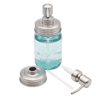 Satin / Brushed Finish Soap Pump Dispensers for Mason Jars