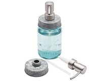 Satin / Brushed Finish Soap Pump Dispensers for Mason Jars