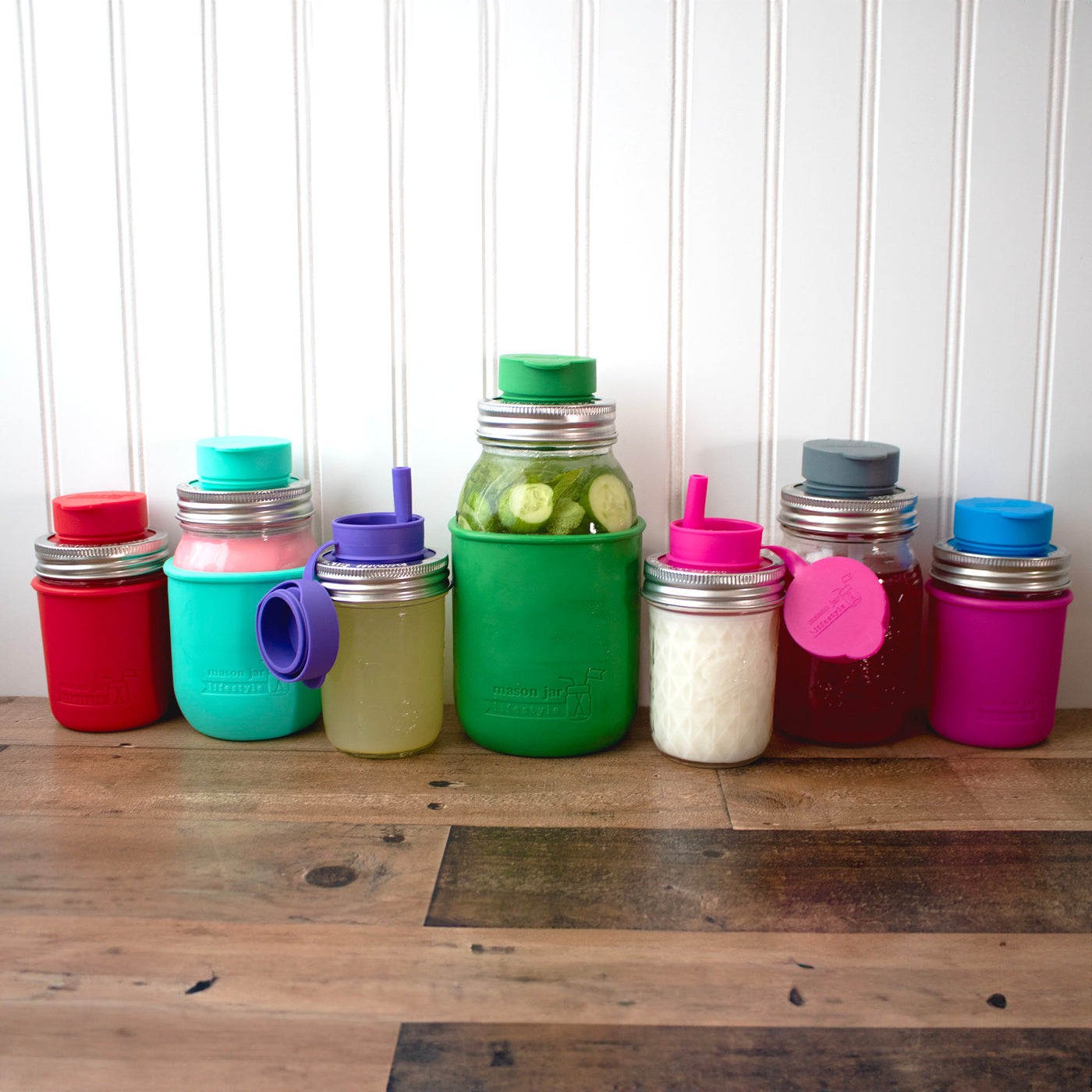 Pop-Up Sippy Straw Leak Resistant Lids for Regular Mouth Mason Jars