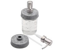 Satin / Brushed Finish Soap Pump Dispensers for Mason Jars