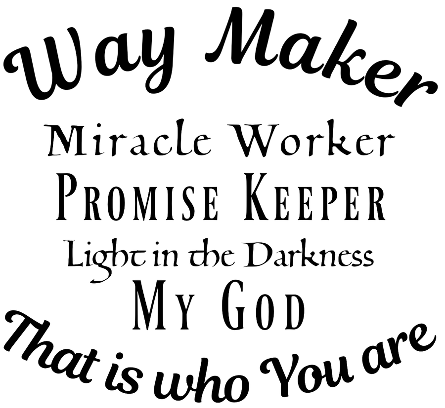 "Way Maker" Custom Laser Engraved Silicone Sleeve