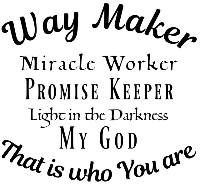 "Way Maker" Custom Laser Engraved Silicone Sleeve