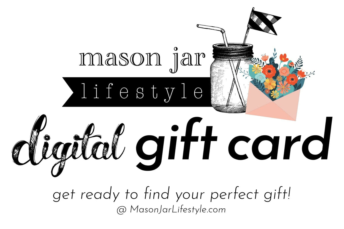 Mason Jar Lifestyle digital gift card graphic