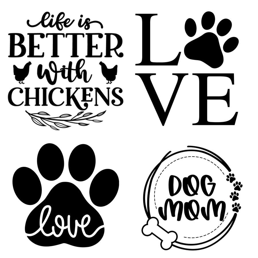 Laser Engraved Silicone Sleeves for Pet Lovers